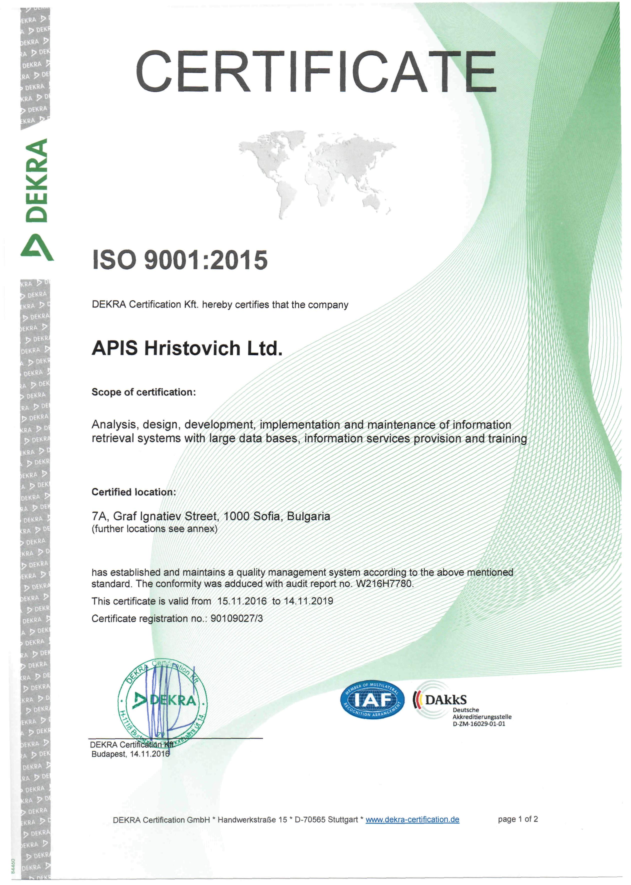 Apis Hristovich ISO
